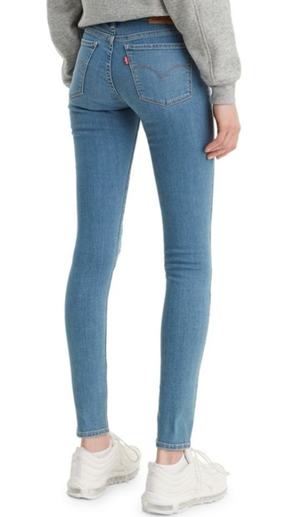 Levis 710 Blue Sz 31&32 Stretch Ankle Super Skinny - Picture 2 of 8